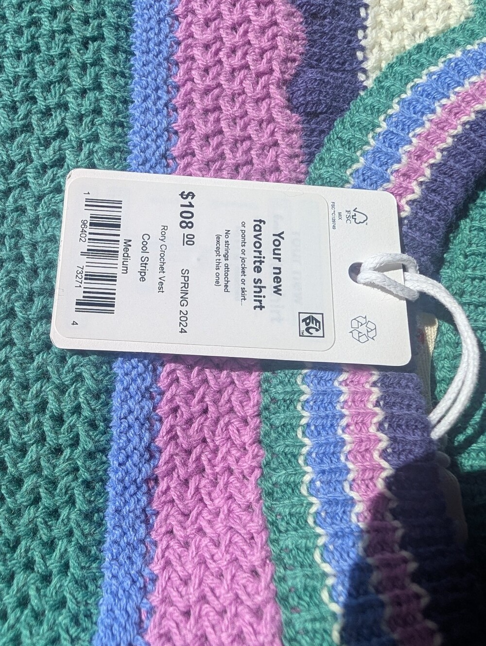 Marine Layer Rory Crochet Vest - Picture 3 of 4
